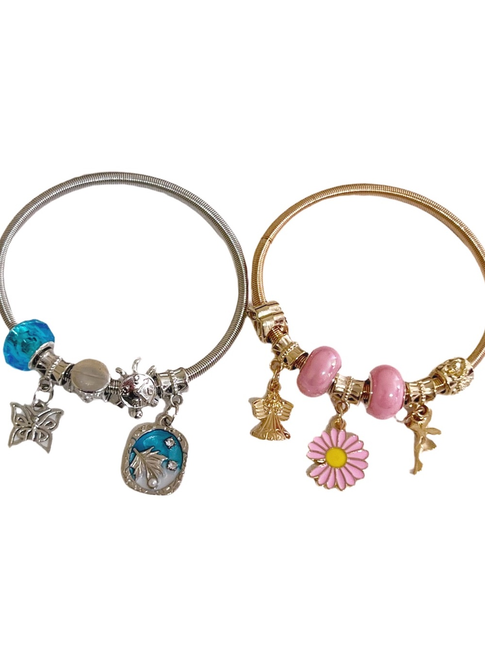 ⭐️Charm Bracelet Duo • Silver + Gold • New Set ⭐️